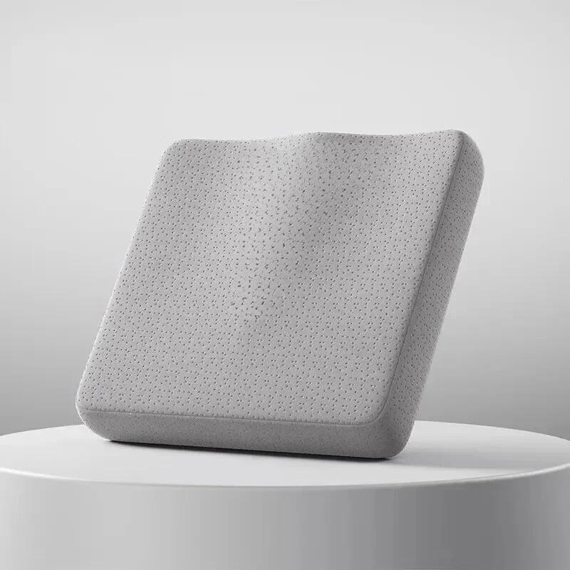 

1pc Memory Foam Office Cushion,for Long Hours of Sitting in Office/Home/Car,Chairs and Desks,Soft Support,Non-Slip Bottom світло-сірий колір