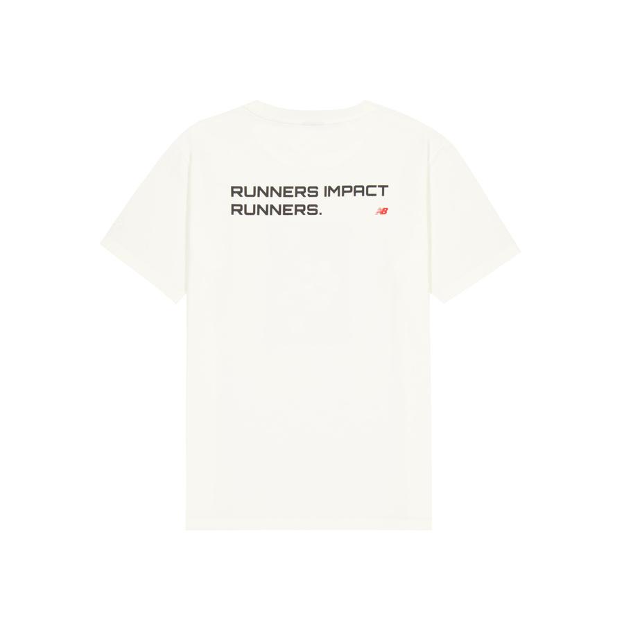 New Balance Runners T Shirt Men's Ivory White NEF29261-IV