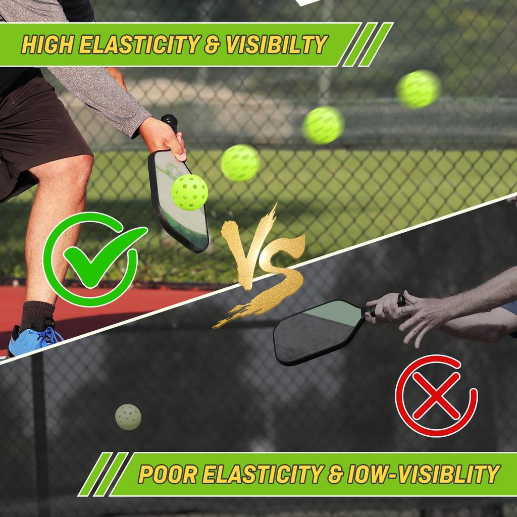 Franklin Sports Vonkajšie Picklebally - X-40 Pickleballové loptičky - USA Pickleball (USAPA) Schválená - Oficiálna loptička US Open