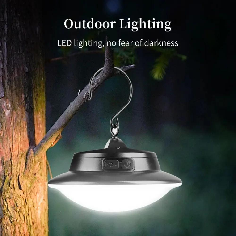 LED Solar Camping Light Waterproof Rechargeable Outdoor Hanging Light Portable Fill Light Work Maintenance Emergency Lighting
