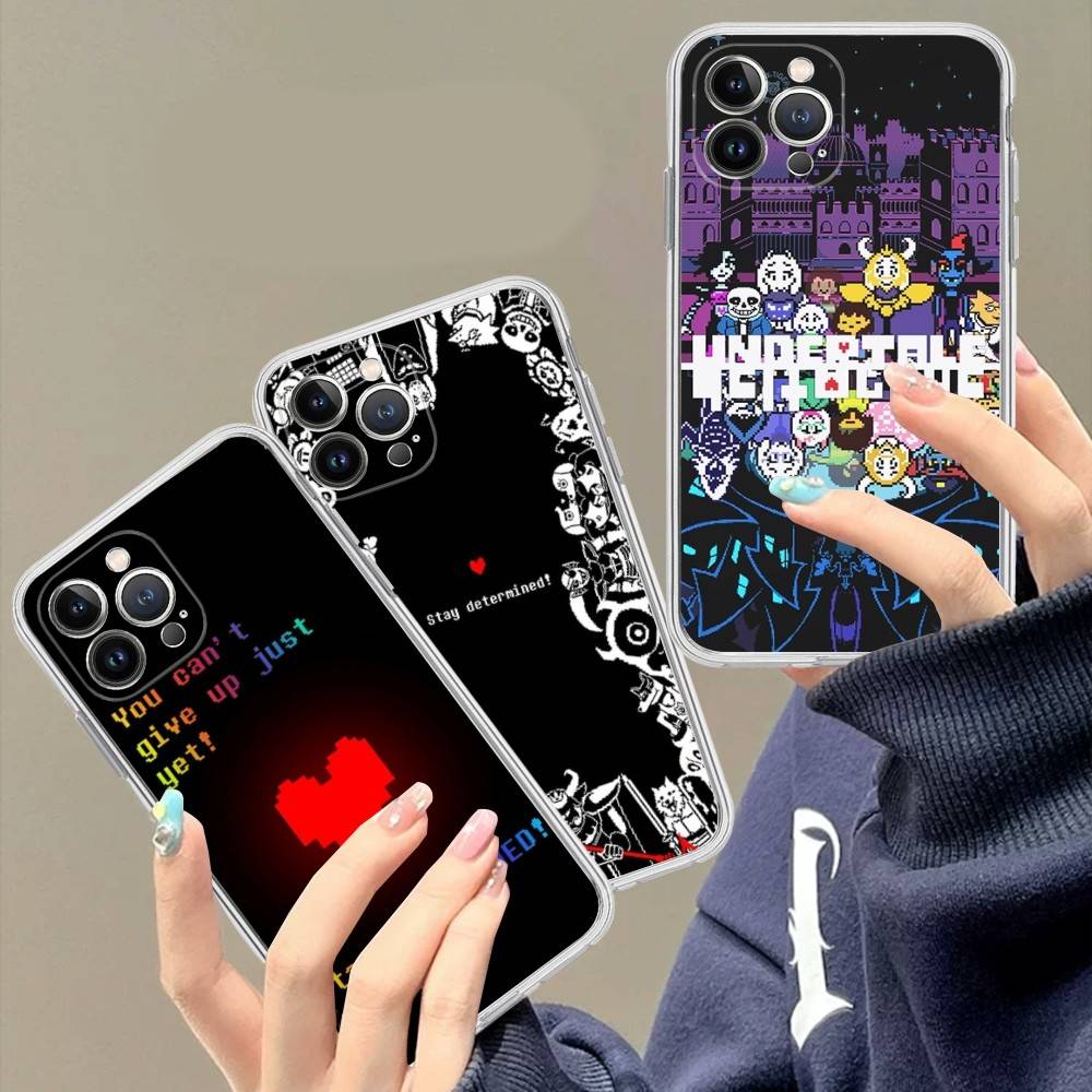 U-Undertale Game For IPhone 17 16 15 14 13 12 11 Pro Max Plus Mini Funda For Transparent Cover
