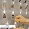 2/5/10M Photo Clip LED String Light Warm White for Room Party 3AA Battery Operated Fairy Strip Light Wedding Birthday Party Lamp