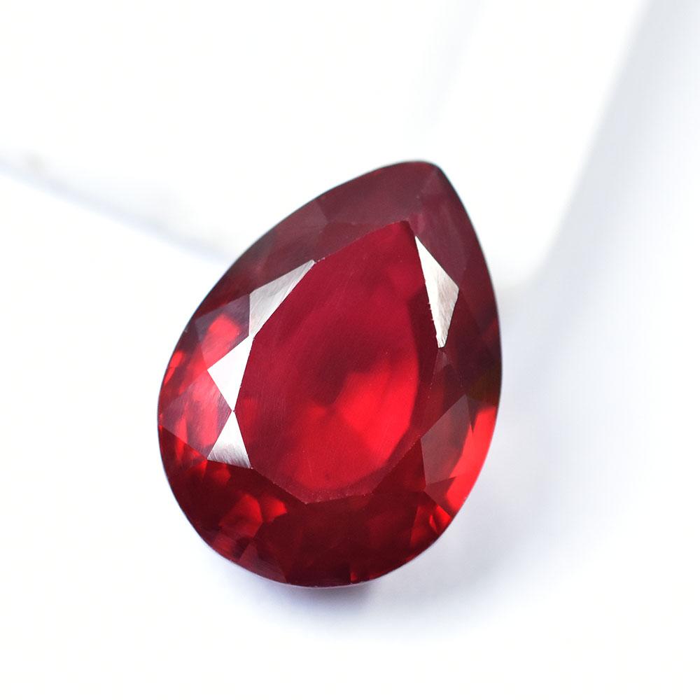 25.95 Ct Natural BEAUTIFUL Red Garnet   Pear Cut Loose Gemstone