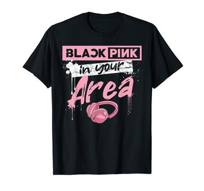 K-pop mode pop coréenne black pink t-shirt de fan K-pop coréen