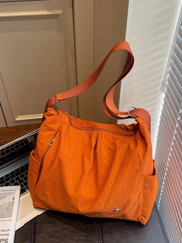 Borsa a Tote in Nylon da Donna con Chiusura a Zip e Grande Capacità per l'Uso Quotidiano