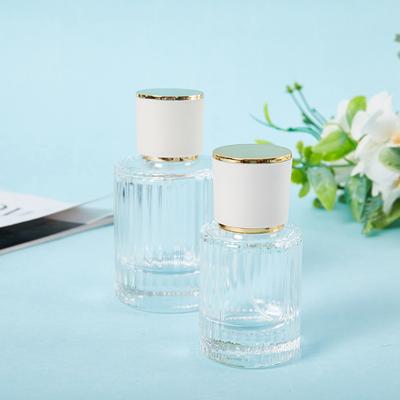 30/50ML Parfémová skleněná lahvička s rozprašovačem Přenosná čirá kosmetika Parfémový rozprašovač s vysokou kapacitou Prázdné lahvičky, znovu naplnitelné