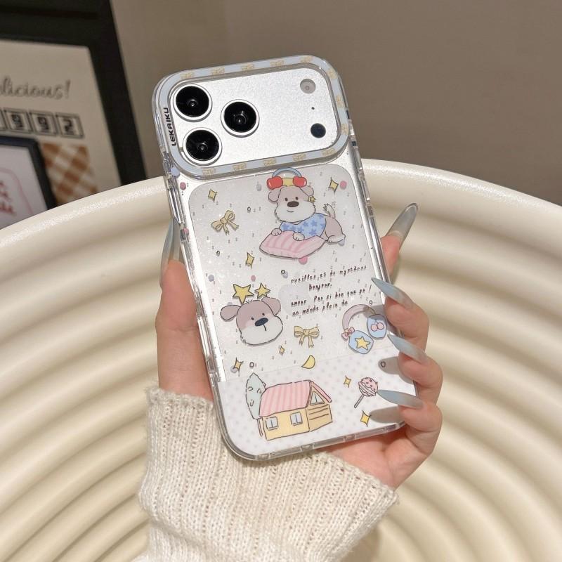 Cute Cartoon Bunny Phone Case IPhone 15 Pro Max 16 17 Dual Layer IMD Acrylic
