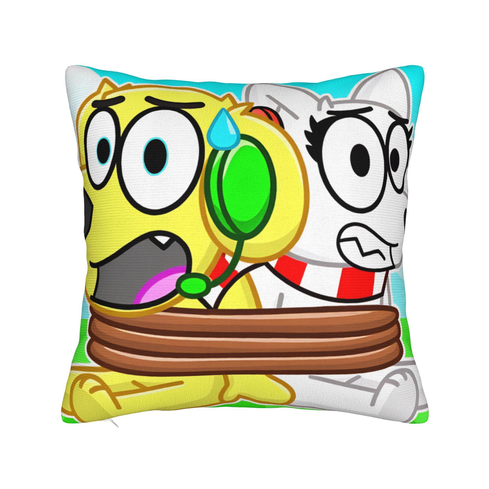 

Tylers And Snowi Gaming Pillow Case Comfy Pillow Cover Kawaii Pillowcases For Chair Sofa Home Decor 18x18Inch