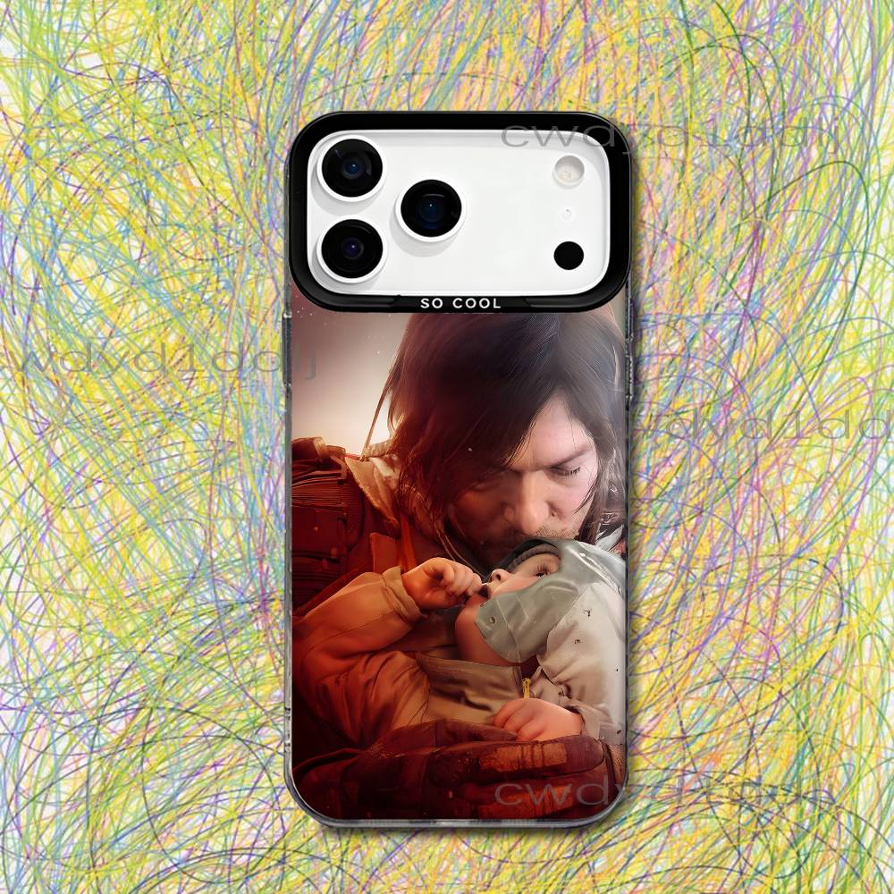 

D-Death Stranding 2 On The Beach Phone Case For iPhone 17,16,15,14,13,12,11,X,8,7,Pro,Max,Plus,SE4,Air,Mini IMD Gray Hard Matte iPhone16
