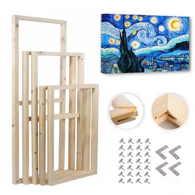 15x15cm Solid Pine Wood Canvas Frames for Oil Paintings Poster Prints DIY Picture Inner Frame