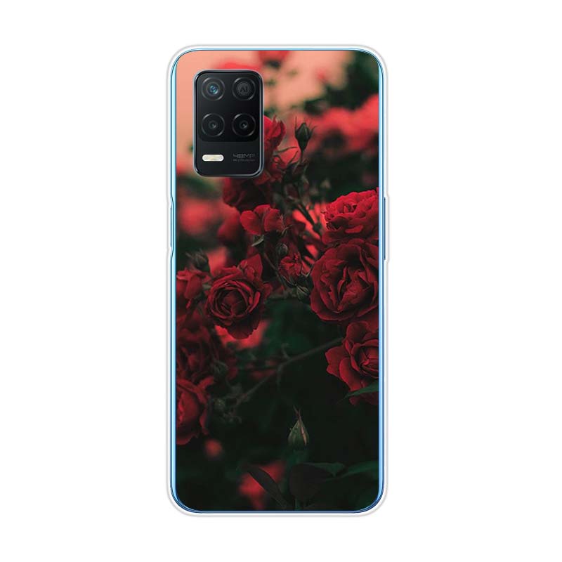 Red Roses Flower For Realme 8 8i V3 V5 GT Neo Flash Edition Explorer Master Neo2 Narzo 30 50i 50A C21Y Phone Case