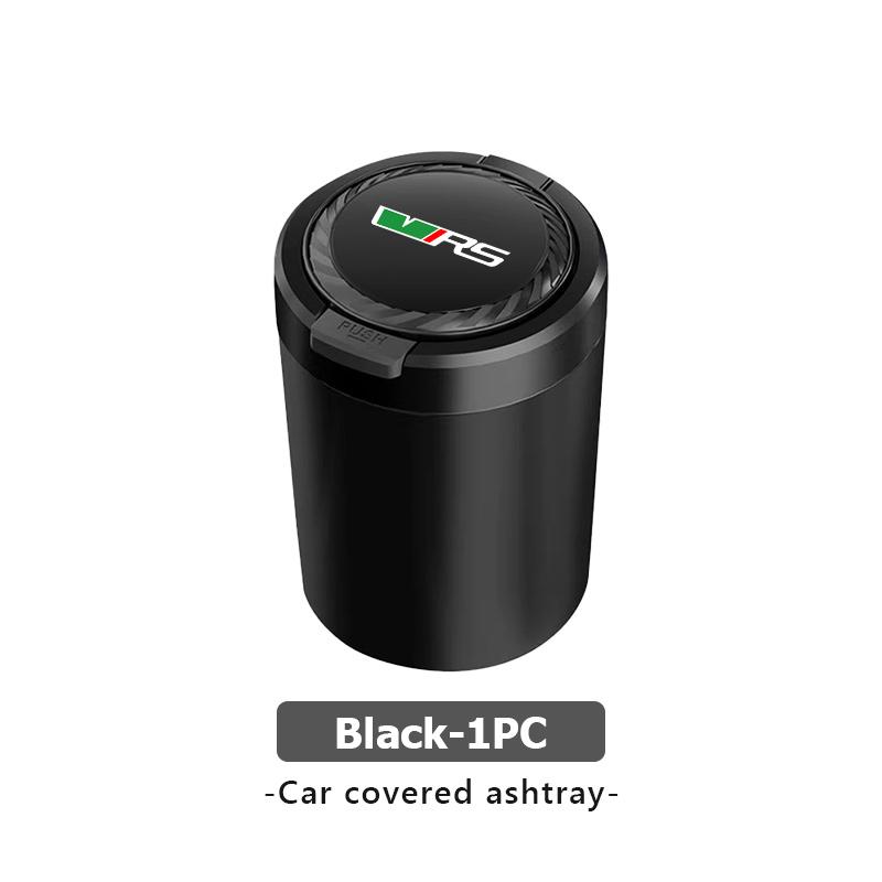 AAFO1 Car Emblem LED Ashtray Portable Smoke Ashes Holder Auto Interior Accessories For Skoda Kodiaq Fabia Kamiq Karoq Octavia 2 3
