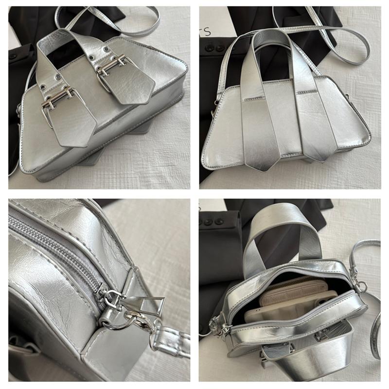 Modedesigner Schnalle Umhängetasche Vintage Luxus Crossbody Tasche Y2k Gothic PU Leder Kleine Geldbörse und Handtasche