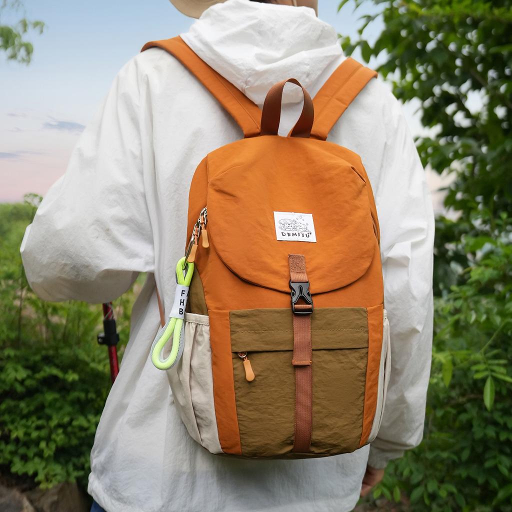Schoolbag Korean version trendy cool boys and girls backpack foreign style contrasting color primary school bag 1011 large capacity children's