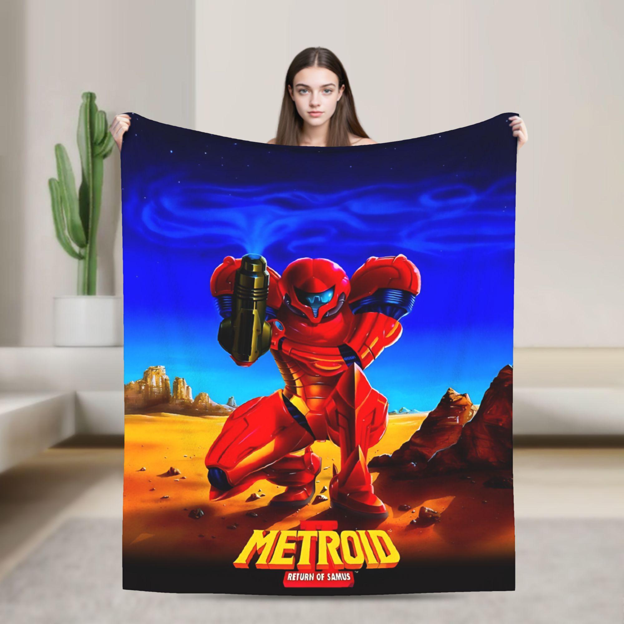 

Metroids Hero Game Blanket Quality Soft Warm Throw Blanket Winter Travel Outdoor Comfortable Bedspread 30x40in