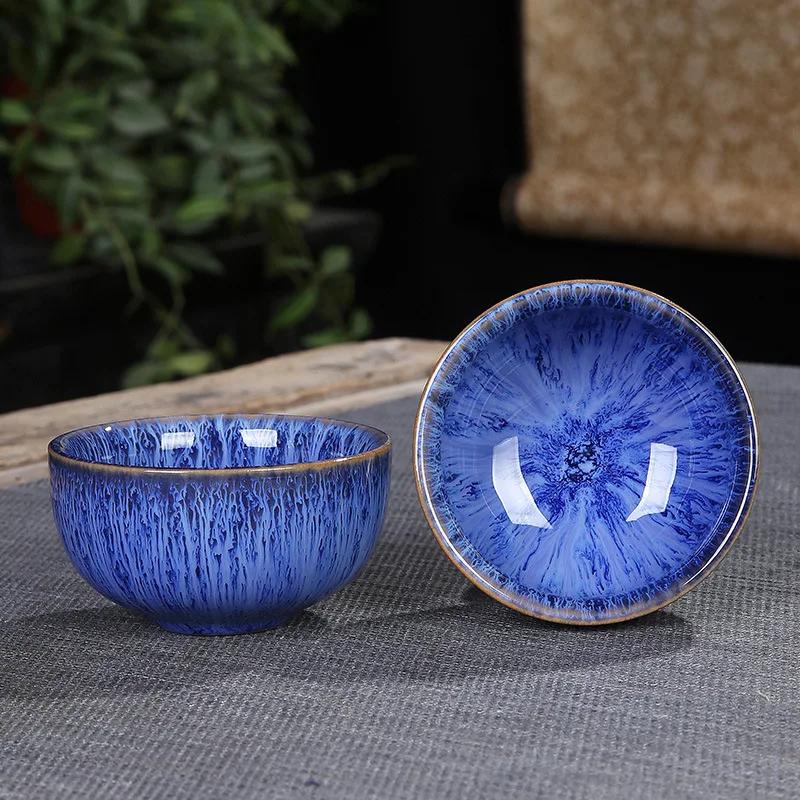 Chinese Style Kiln Change Tea Cup Ceramic Tea Cup Tea Cup Single Cup Kung Fu Tea Set Tea Cup