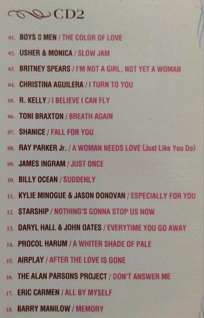 [USED] Western Music Love Song Best Album 2-disc Set