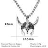 Punk Gothic Helmet Pendant Necklace - Edgy, Dark Style