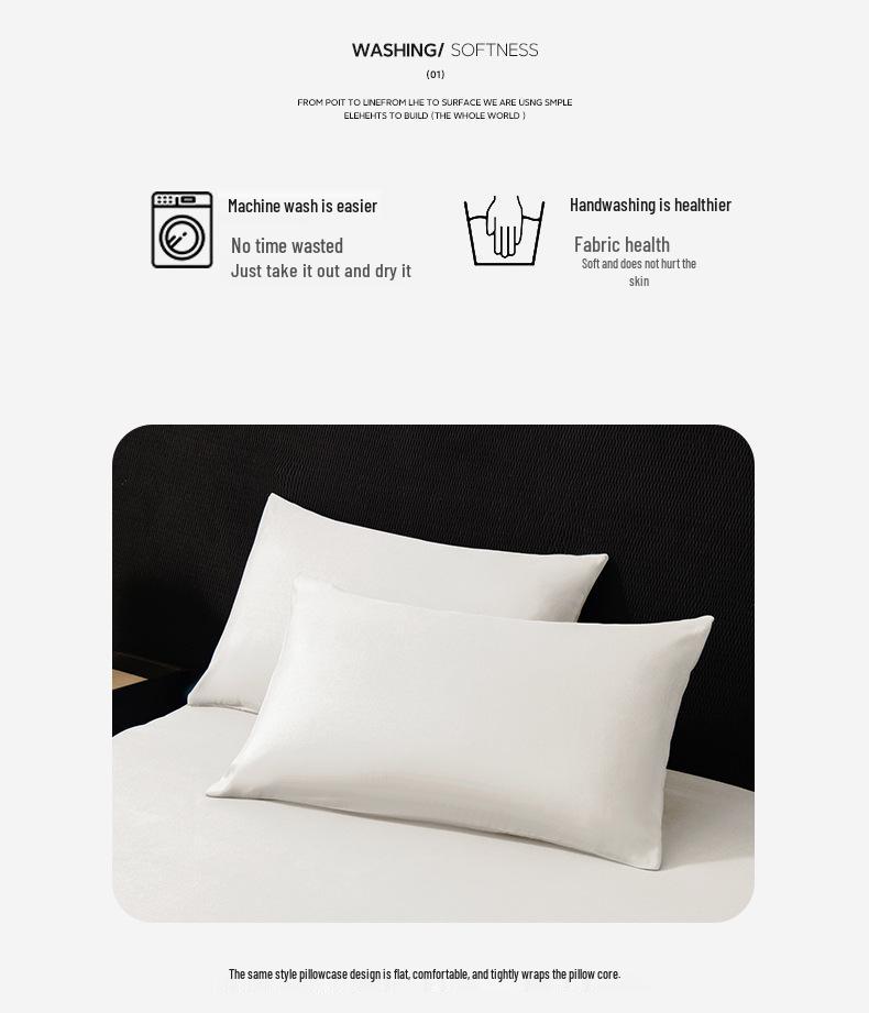 Brushed Double-Layer Solid Color Elastic Lace Ruffle Bed Skirt Full-Size Mattress Cover