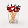 100PCS  Fruit Stick Bamboo Pick Buffet Cupcake Fruit Fork Party Dessert Salad Stick Cocktail Skewer For Wedding Decor