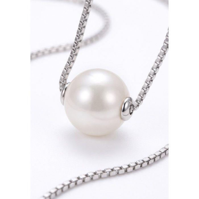 Necklace - Pearls & Colors - AAA+ Freshwater Cultured Pearl - 925 Sterling Silver - 42 Cm - Woman