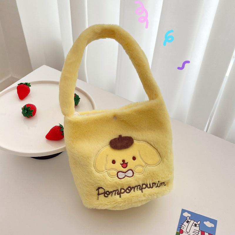 New Grab Machine Doll Toy Bag Cute Handbag Cartoon Bucket Bag Sweet Girl Plush Bag