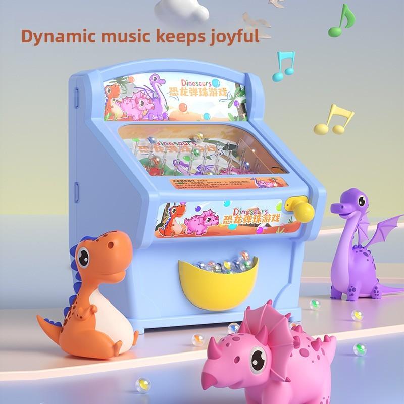 Dinosaur Pinball Machine Machine Electric Puzzle Toy For Kids With Flashing Lights And Music