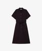 LACOSTE Women'S Belted Short Sleeve Shirt Dress Ef306E-56G Lfa