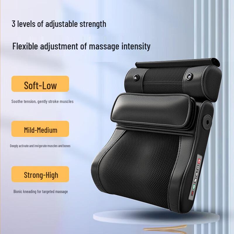 AUX Neck and Shoulder Massager Pillow with Heat CN plug (adapter included)