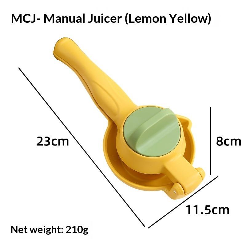 Hongjunda Juicer Multifunctional Lemon Orange Juice Juicer Household Fruit Extruder Press Juicing Artifact Mcj- manual juicer (lemon yellow)