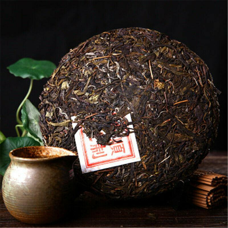 357g China Yunnan Puerh Tea Cake Raw Puer Menghai Sheng Tea Organic Green Food