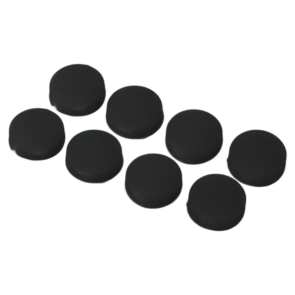 8pcs Doorbell Button Replacement Silicone Responsive Video Doorbell Buttons with 4 Screws for Doorbell Pro Black