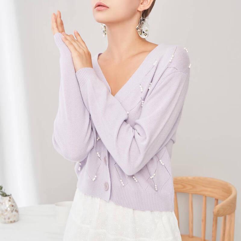 Snoford 100% Cashmere V-Neck Cardigan