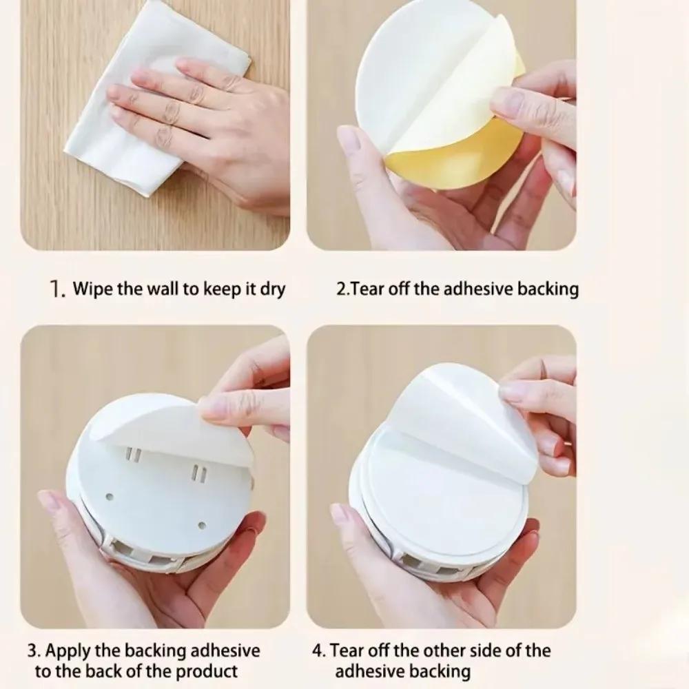 Detachable Wall Mount Cup Holder Waterproof Stable Foldable Mug Holder Multifunctional Space-Saving Desktop Bottle Rack Kitchen