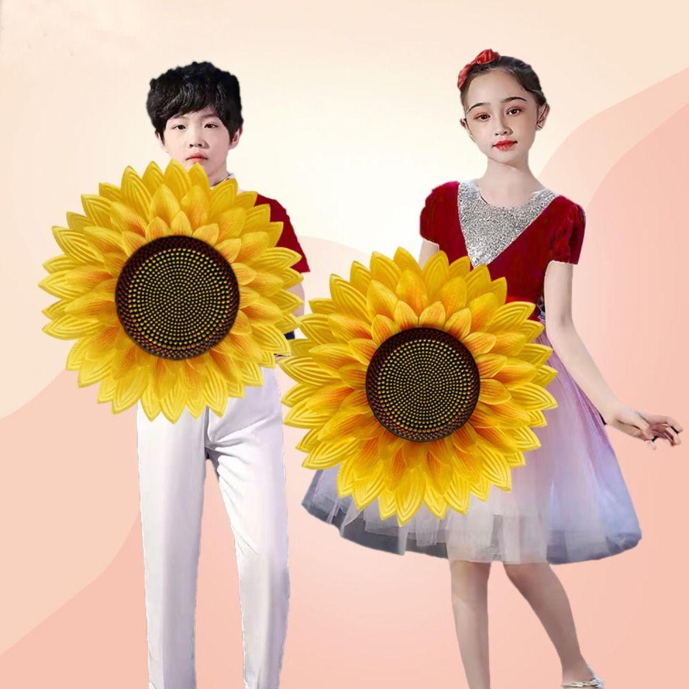 Wiederverwendbare Sonnenblumen-Tanzrequisiten 25cm/32cm Tanzaufführungsrequisiten Bühnenaufführungszubehör