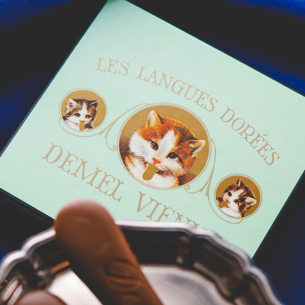 DEMEL solid chocolate cat label milk chocolate sweets luxury western confectionery gift present cat cacao Vienna Valentine Day White Day Valentine's