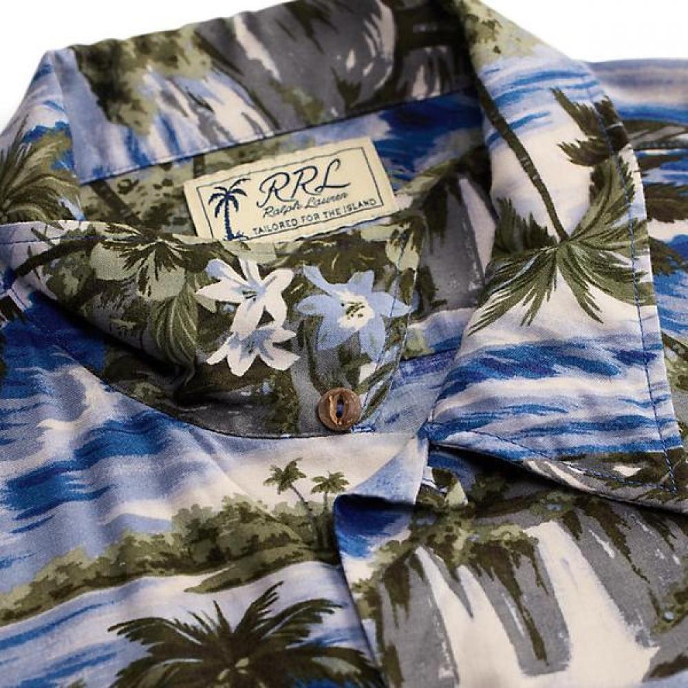 Double Rl Tropical Print Camp Shirt Mnrrwov1n820062400