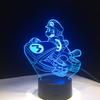 Factory Dropshipping ODM Rechargeable Touch Switch Dog Arylic Panel Box Table Night Lamp  16 Colors Change 3D LED Light