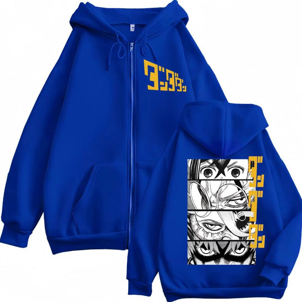 Anime Beidseitig bedrucktes Kapuzensweatshirt mit Reißverschluss, Japanisches Manga Kapuzensweatshirt mit Reißverschluss, Modischer Retro-Pullover für Männer und Frauen