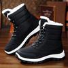 Fashion Winter Waterproof Cotton Shoes Black Cold-Proof Warm Boots For Women Outdoor Plus Velvet Thickened Warm Snow Boots For Women