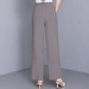 Women's Plus Size Solid Color Straight Leg Pants, Elastic Waist Summer Casual Trousers (XL-5XL)