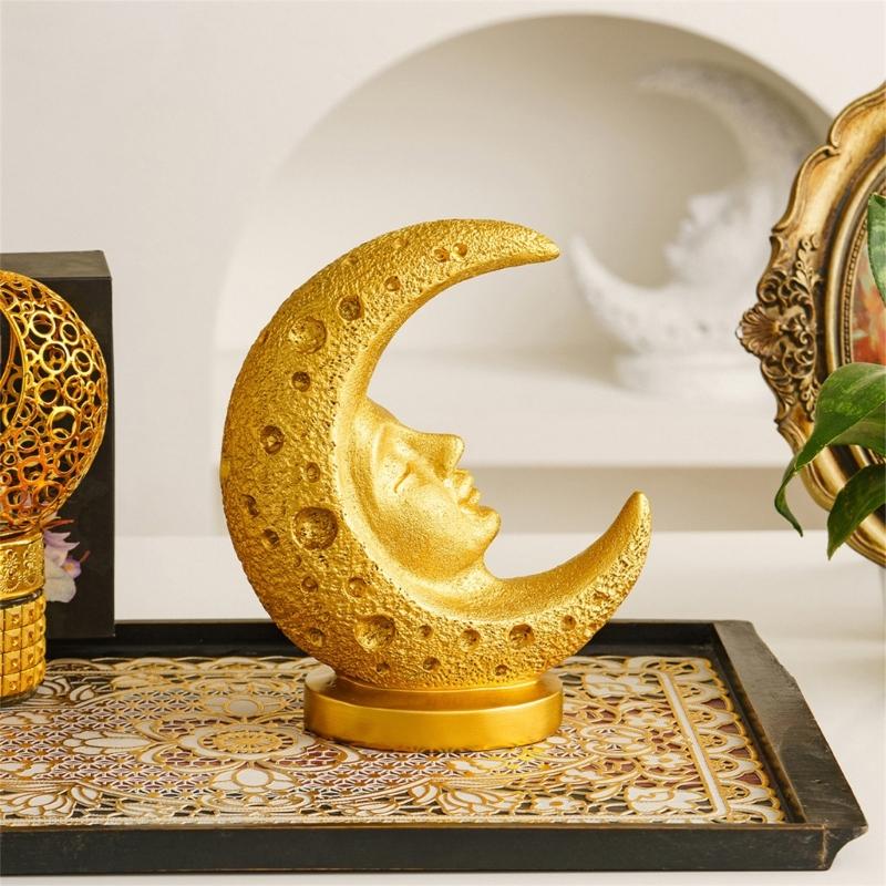 Resin Moon Statue Moon Goddess Sculptures Collectible Figurines Decorative Objects Table Ornament Office Home Decors