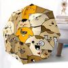 1pc Cartoon Cats Automatic Opening/closing Umbrella with Auto Open/Close, Perfect Gift for Friends, Durable Plastic Handle Yy250801190