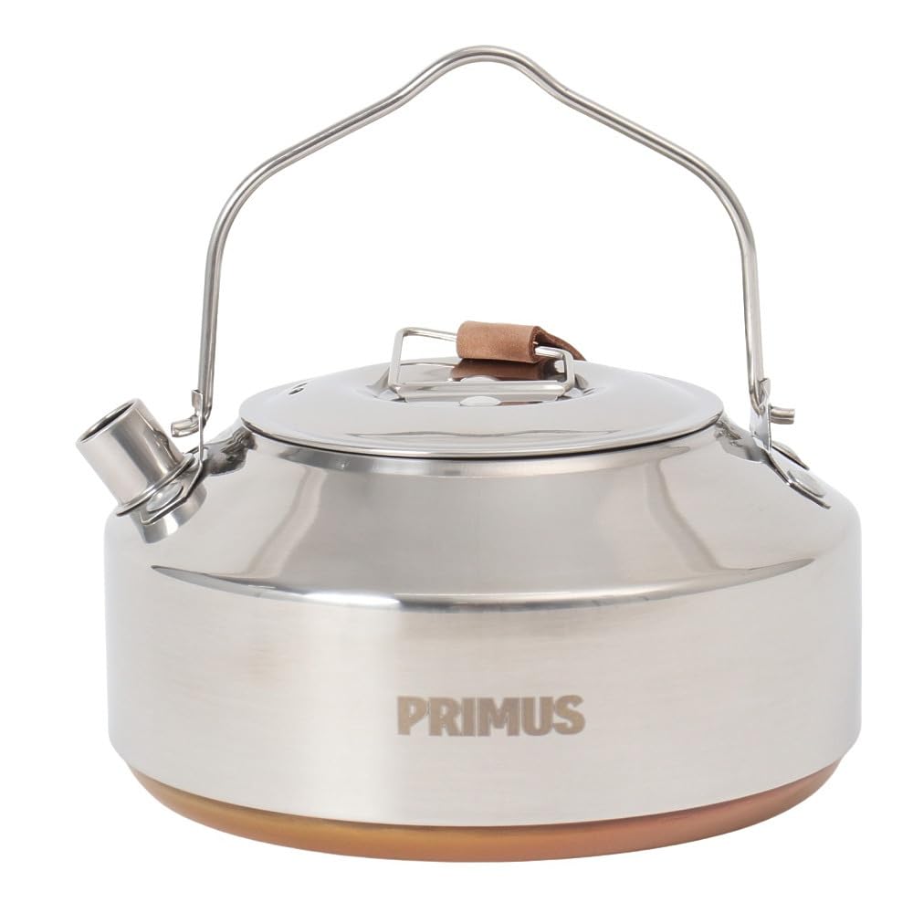 Iwatani-Primus Campfire Kettle 0.9L SS P-C743680 (Silver/FF) - Cookware for Camping and Outdoor Solo Use