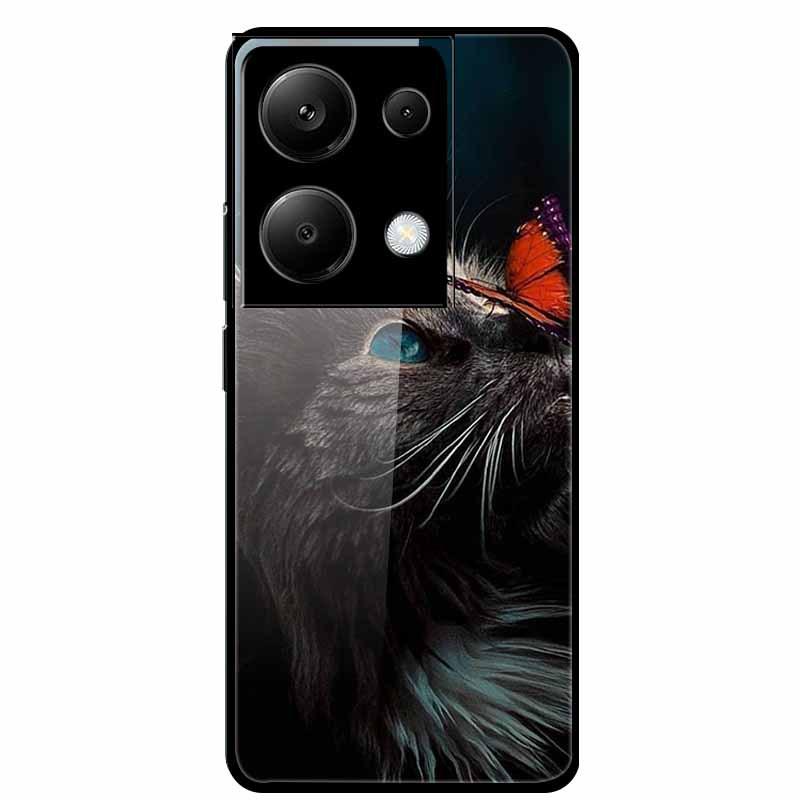 Redmi NOTE 13 PRO 4G Case with Tempered Glass & Aesthetic Color Painting
