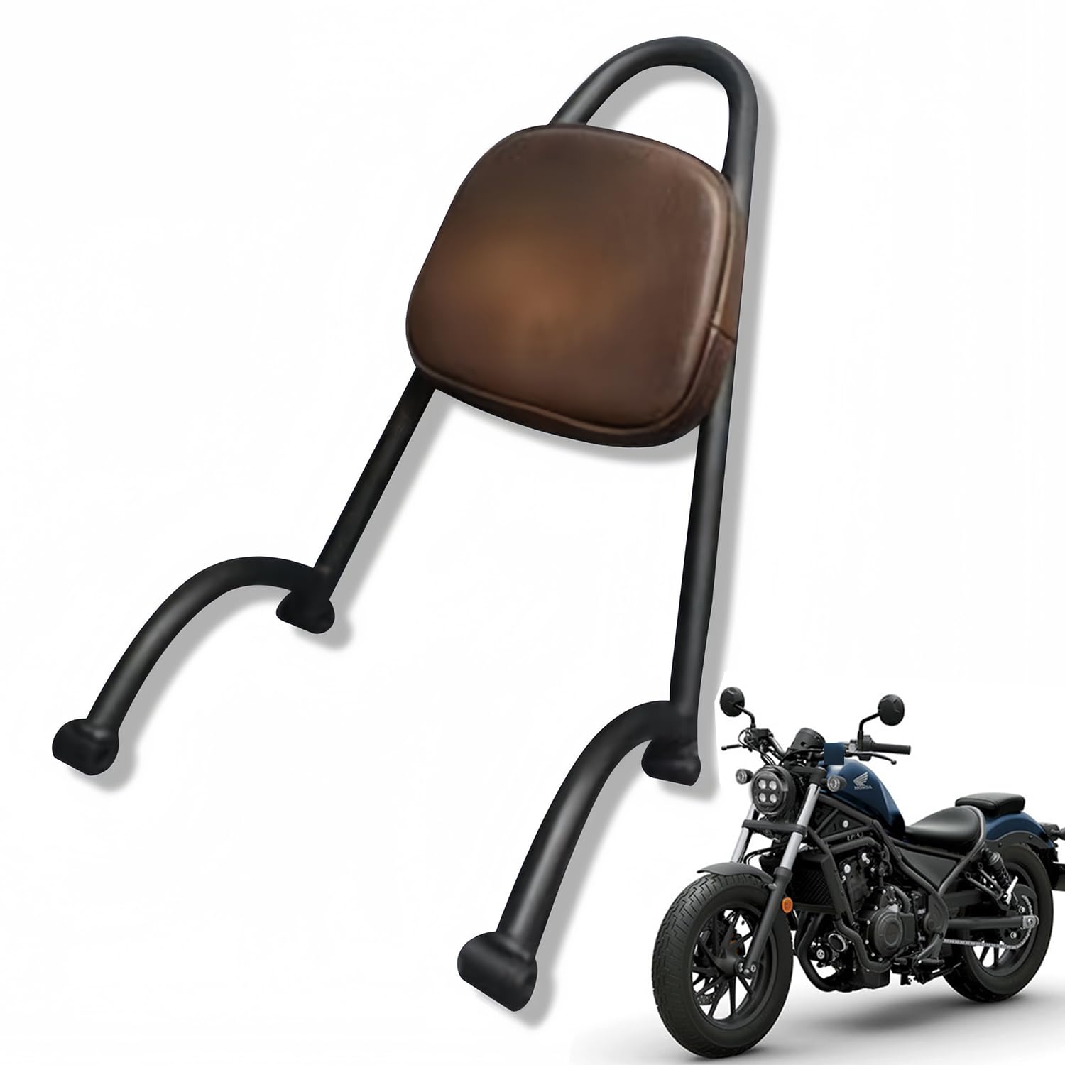 

PGMTOING Спинка мотоцикла Сисси-бар Тандем-бар Ручка для пассажира мотоцикла Поручень Рама заднего сиденья Rebel 500 Rebel 300 Комплект ручек для пассажира