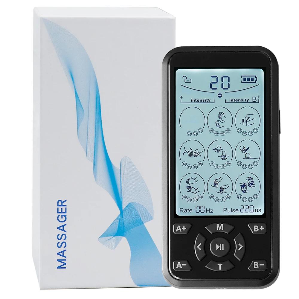 36 Modes Electric Tens Relax Muscle Stimulator EMS Acupuncture Body Massager Digital Therapy Slimming Machine Electrostimulator