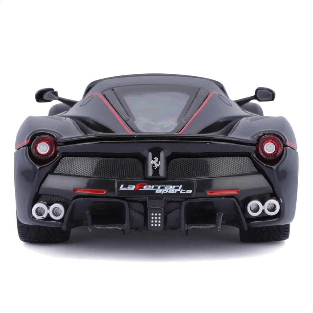 Bburago 1/24 Scale Ferrari LaFerrari Aperta Black / Diecast Model Car, Finished Model, 18-26022 BK [Parallel Import]