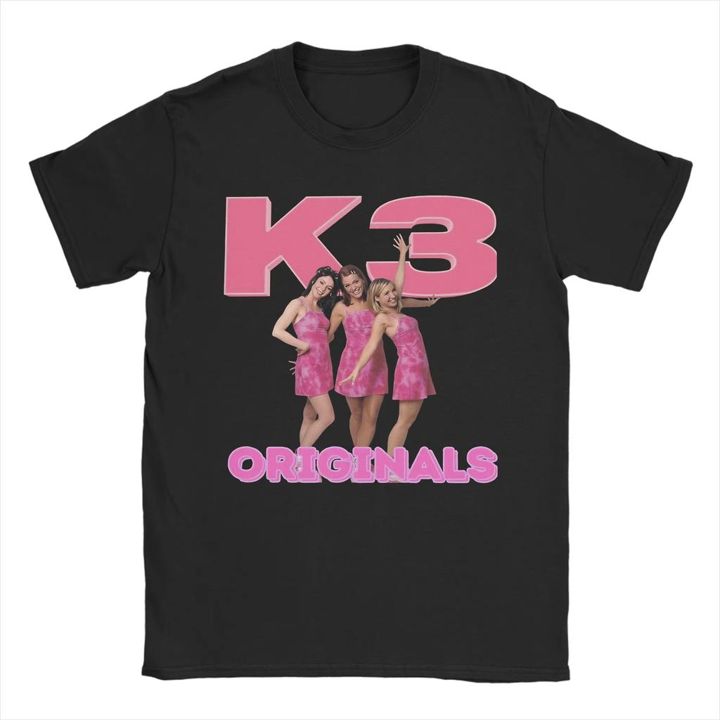 Summer Unisex K3 Studio100 Girl Group Shirt Pure Cotton Printed Tee Shirts Top Clothing Unisex