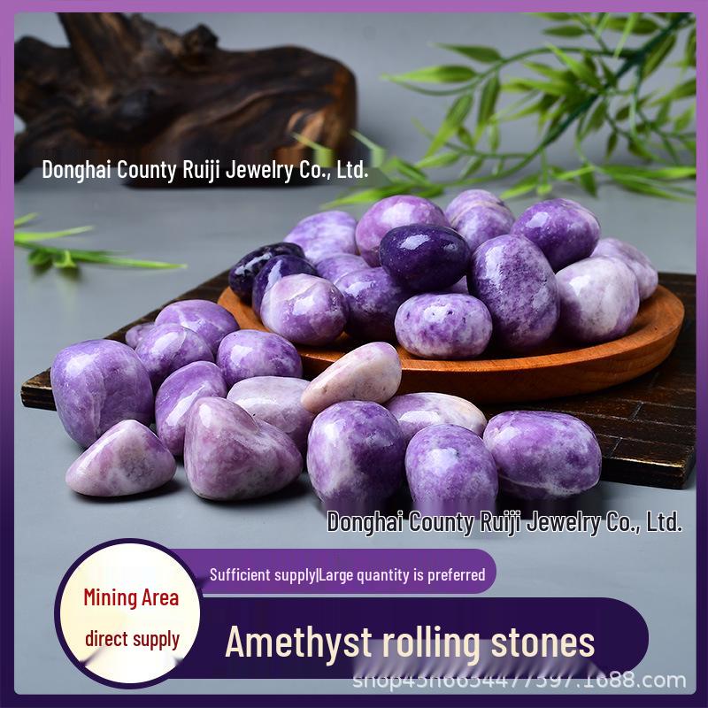 

Purple Mica Lilac Polishing Stones for Fish Tanks and Landscaping 2-3cm 100g слюда/фиолетовый